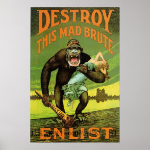 WWI-registrering och utskrift Poster