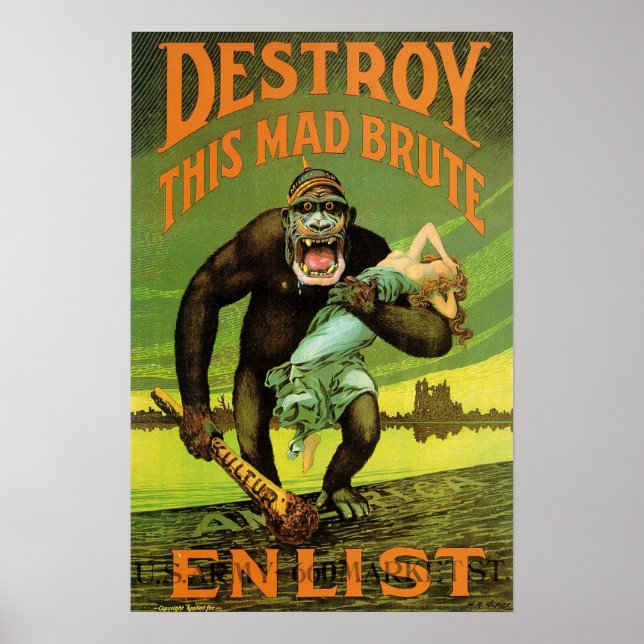 WWI-registrering och utskrift Poster (Framsidan)