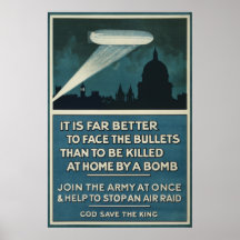 WWI:s rekrytering till brittiska armén poster 20"x