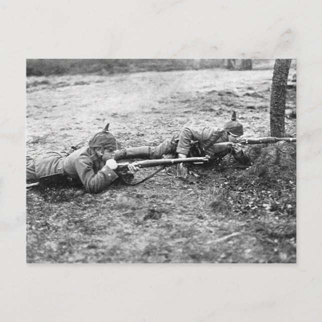 WWI Soldiers Vykort (Framsida)