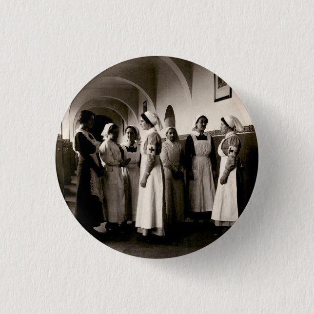 WWI-tysksjuksköterskor Knapp (Framsida)