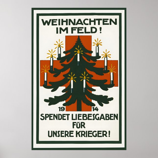 WWI tyskt propagandaplakat jul i Poster (Framsidan)