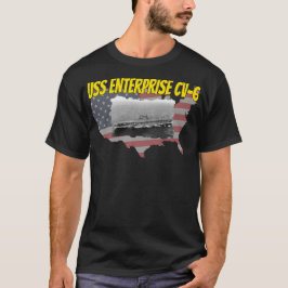WWII Aircraft USS Enterprise CV6 Pappa Boy T Shirt
