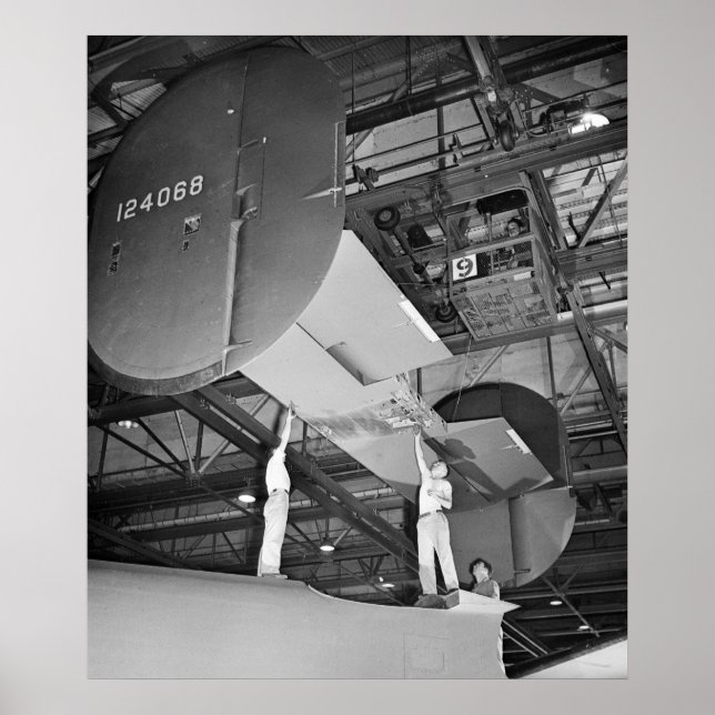 WWII Airplane Manufacture, 1943 Poster (Framsidan)