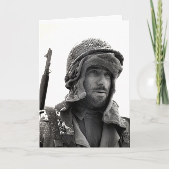 WWII American Infantryman Kort (Framsida)