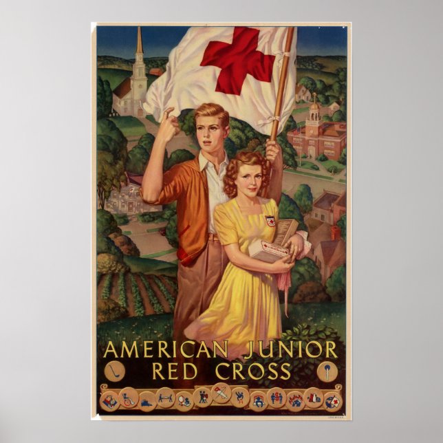 WWII American Junior Red Kor Poster (Framsidan)