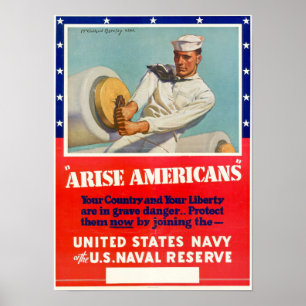 WWII Arise amerikaner Poster