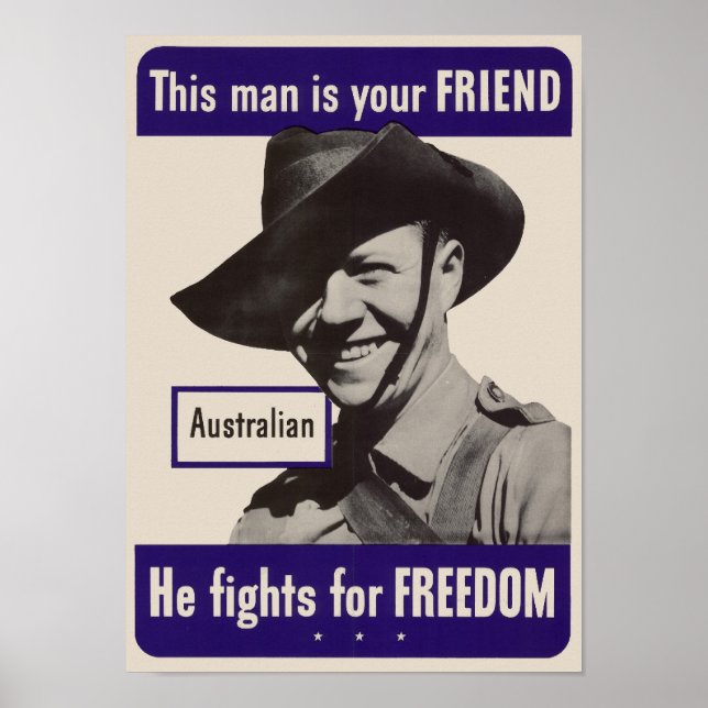 WWII Australian Poster (Framsidan)