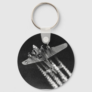 WWII B-17 i flyg Nyckelring