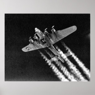 WWII B-17 i flyg Poster