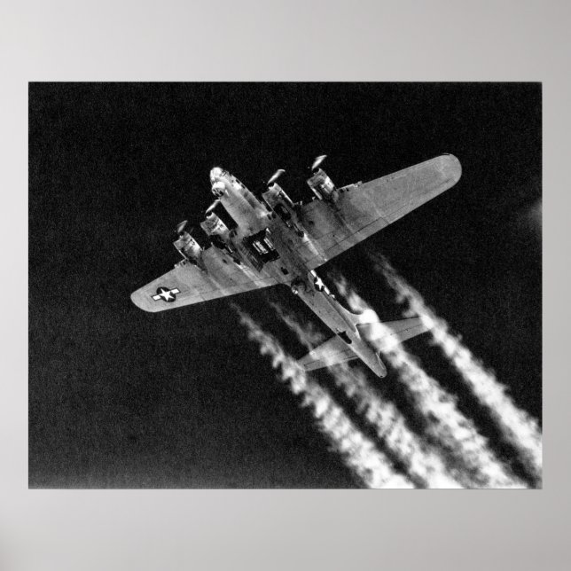 WWII B-17 under flygning Poster (Framsidan)