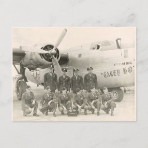 WWII B-24-vykort för besättning Vykort