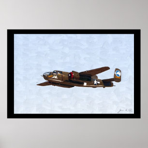 WWII-bombplan Poster