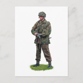 WWII British Paratrooper Vykort