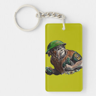 WWII-bulldog hund Soldat Sgt. Rover