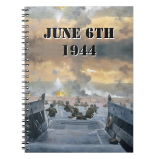 WWII D-Day Omaha Beach Anteckningsbok