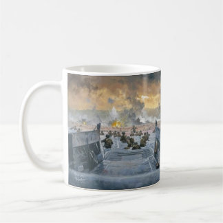 WWII D-Day Omaha Beach Kaffemugg