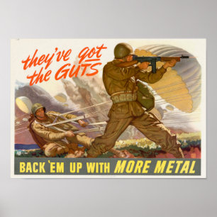 WWII De har Har Guts Poster