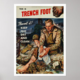WWII-dikefot - vintagepatriotism Poster
