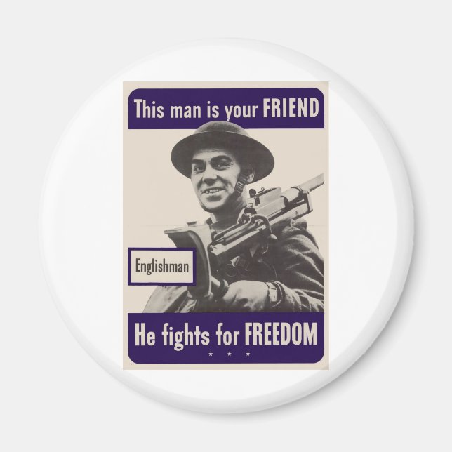 WWII Englishman Magnet (Framsidan)