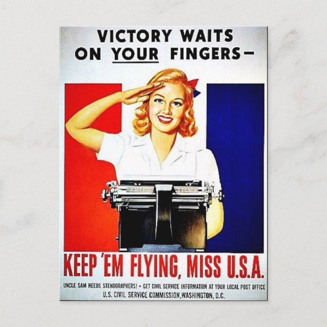 Wwii Flies2 Vykort (Framsida)