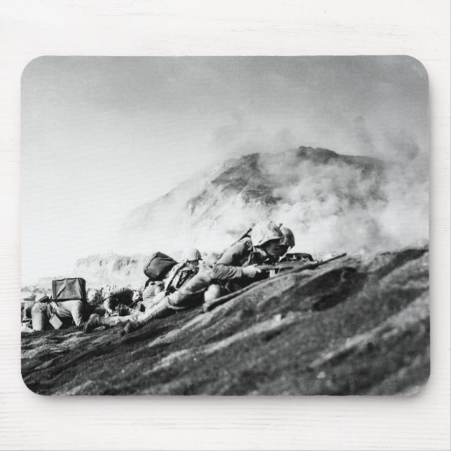 WWII-flottor på den Iwo Jima beachheaden Musmatta (Framsidan)