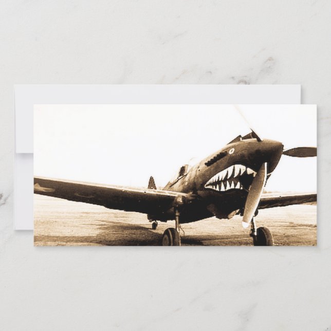 WWII Flygtigrar Curtiss P-40 Fighter Flygplan (Framsida)