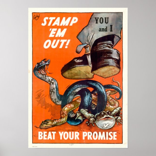 WWII Frimärke är ute! Poster (Framsidan)