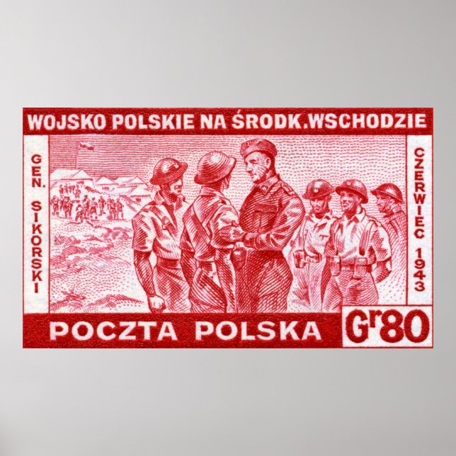 WWII General Sikorski Poster (Framsidan)