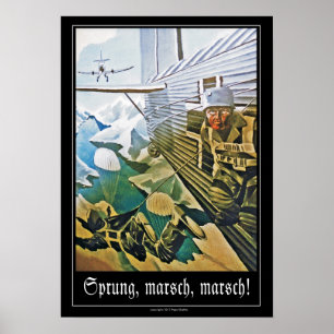 WWII German Paratrooper Poster