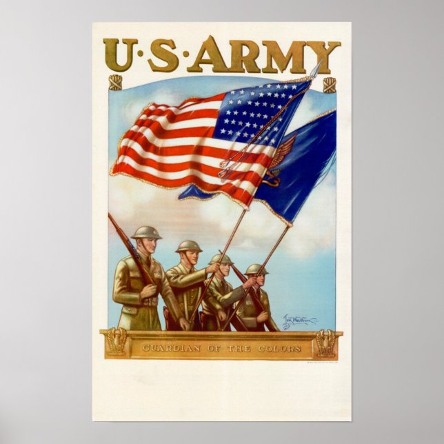 WWII Guardian of the Färg Poster (Framsidan)