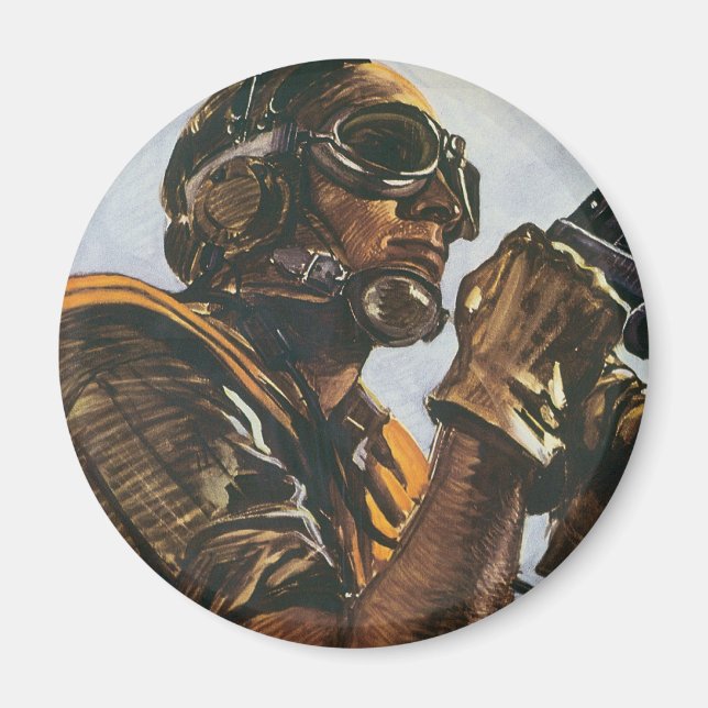 WWII Gunner Magnet (Framsidan)