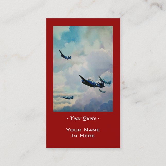 WWII-hämnare Visitkort (Framsida)