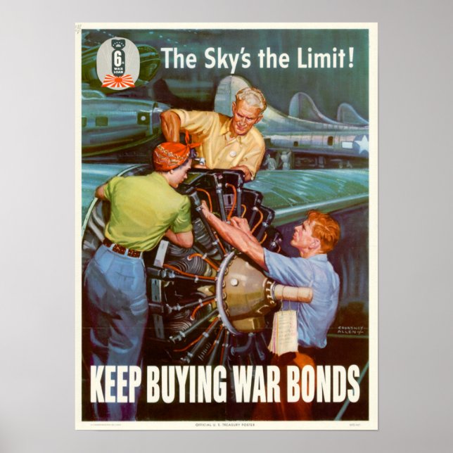 WWII Himlar får gränsvärdet! Poster (Framsidan)