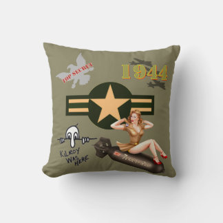 WWII-kollage Kudde
