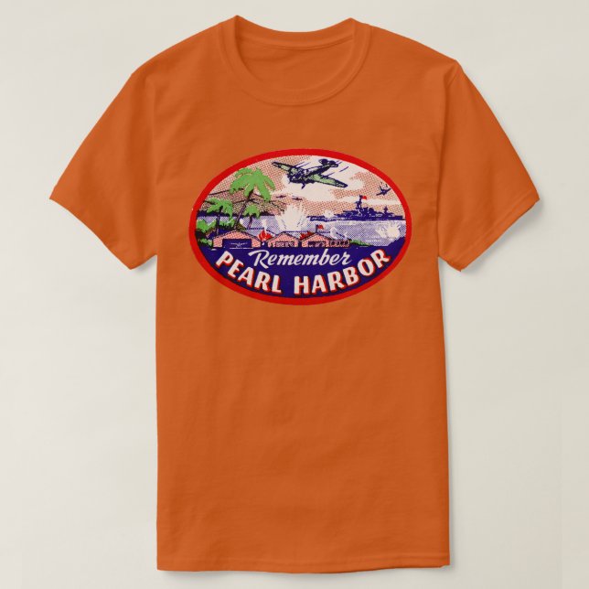 WWII Kom ihåg Pearl Harbour 2 T Shirt (Design framsida)