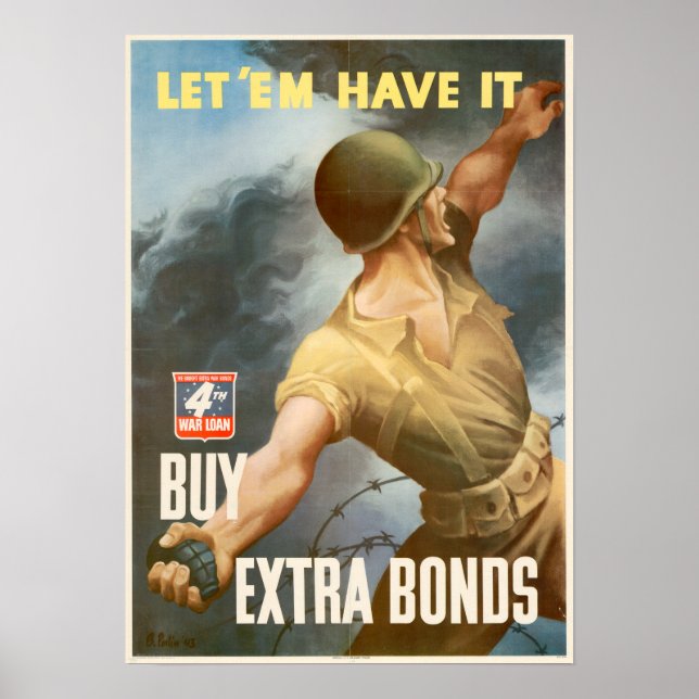 WWII Köp Krig-obligationer Poster (Framsidan)