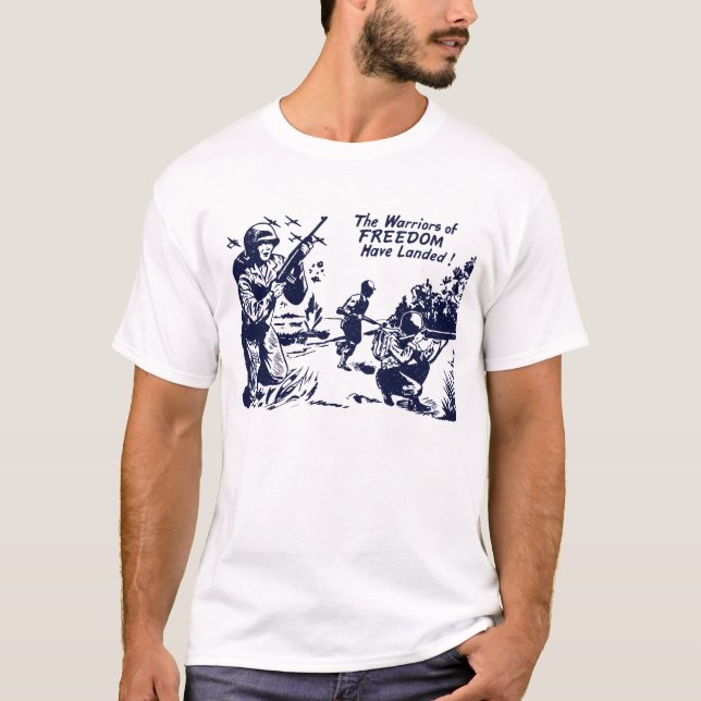 WWII-krigare har landat Tee Shirt (Framsida)