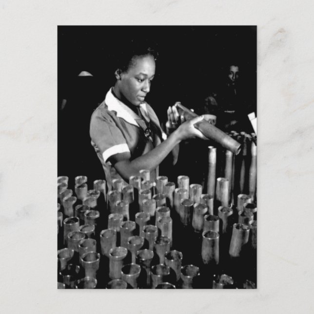 WWII Kvinnor på vykortet Homefront/Krig Effort Vykort (Framsida)