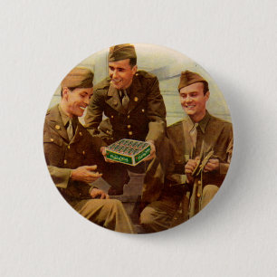 WWII-lödningar på 1940-talet med godis från hemmet Knapp