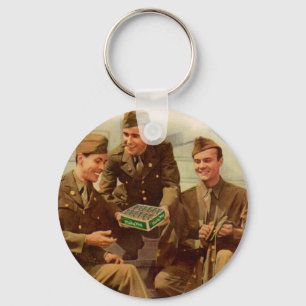 WWII-lödningar på 1940-talet med godis från hemmet Nyckelring