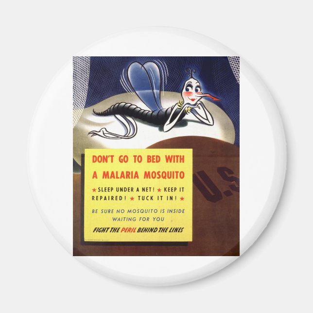 WWII Malaria Mosquito Magnet (Framsidan)