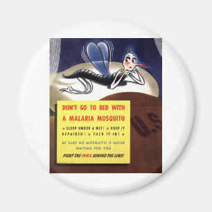WWII-Malariamygga Magnet