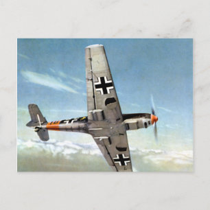 WWII ME-109 Flygplan Vykort