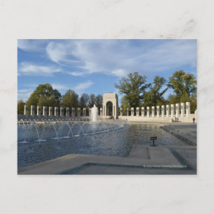 WWII Memorial Fontän. Atlantsidan Vykort