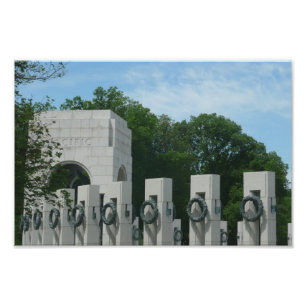 WWII Memorial Wreaths II i Washington DC Fototryck