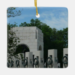 WWII Memorial Wreaths II i Washington DC Julgransprydnad Keramik