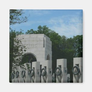 WWII Memorial Wreaths II i Washington DC Magnet