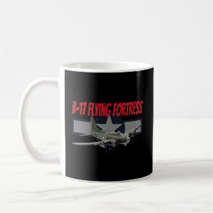 Wwii Military American B-17 Flies Fortress Bomber Kaffemugg