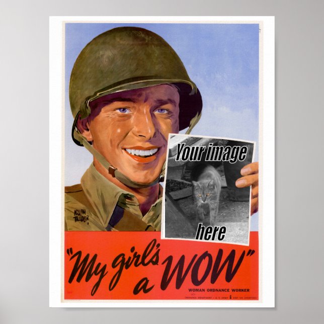 WWII Min flicka Poster (Framsidan)